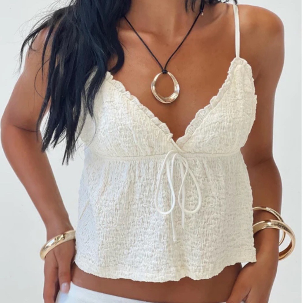 NWOT Princess Polly Kellan Top Cream